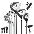 Men'S Complete Golf Clubs Package Set 10 Pieces Includes Alloy Driver Black