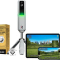 MLM2PRO Launch Monitor Golf Simulator | Swing Trainer & Shot Tracker for Home & Driving Range | Golf Training Aid (3 Chrome Tour Balls)
