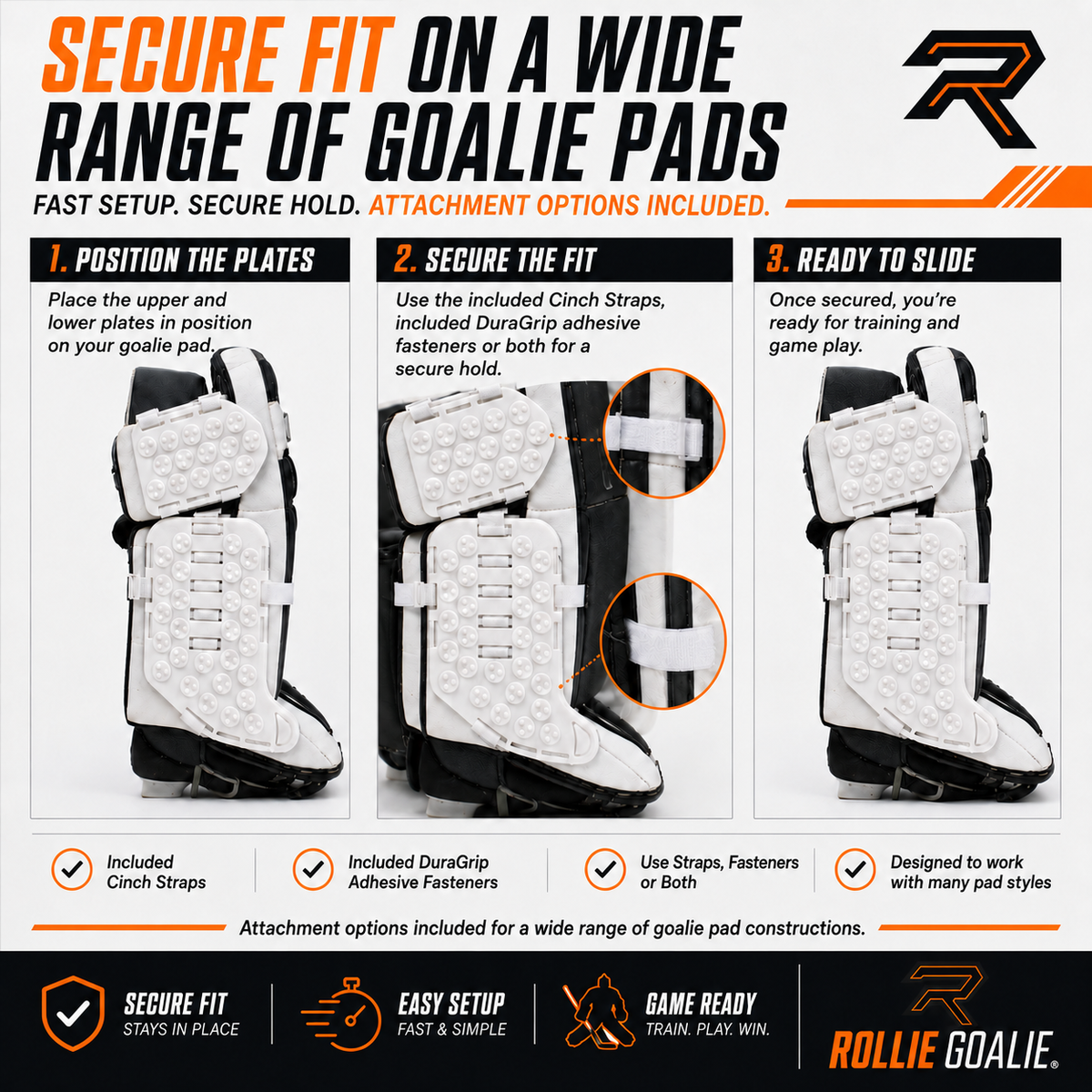 Rollie Goalie Slide Plates