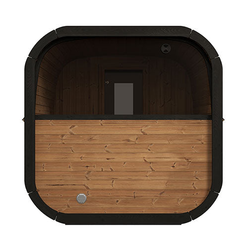 SaunaLife Model CL12GCP | Outdoor Cabin Sauna with Changing Room