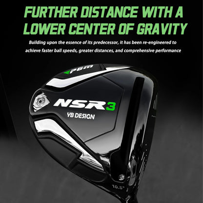 NSR III 18 Piece Men'S Complete Golf Club Sets - Adjustable Loft Titanium 460Cc Driver, Low CG Fairway Woods & Hybrid, High-Rebound Stainless Steel Irons, Balanced Putter, with Stand Bag