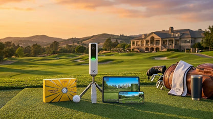 MLM2PRO Launch Monitor Golf Simulator | Swing Trainer & Shot Tracker for Home & Driving Range | Golf Training Aid (3 Chrome Tour Balls) — Lifestyle